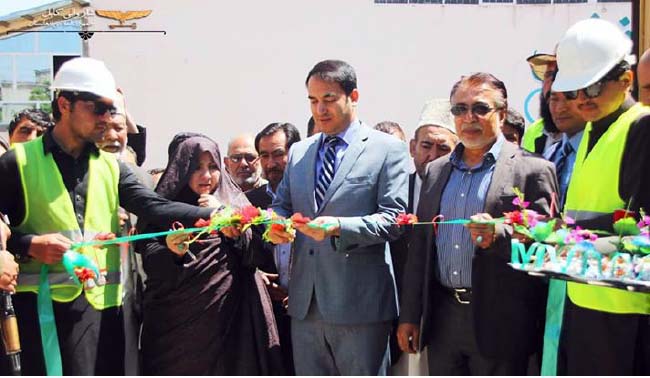 افتتاح کار اعمار ۵۷ سرک فرعی  در دشت برچی از سوی  شاروالی کابل